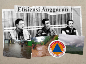 Ilustrasi Efisiensi Anggaran BNPB. Sumber Foto BNPB RI disadur langsung oleh Ade Setiawan