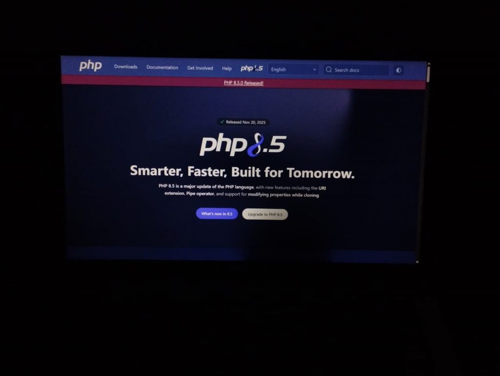 PHP 8.5 Rilis. Sumber: Dokumentasi Wartajiwa