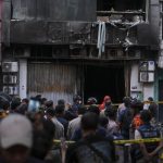 Gedung PT Terra Drone Indonesia di Kemayoran pasca kebakaran yang menewaskan 22 karyawan