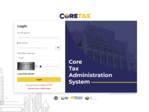 Tangkapan Layar Login Coretax DJP